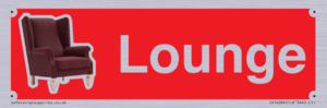 Lounge Dementia Friendly Sign Red